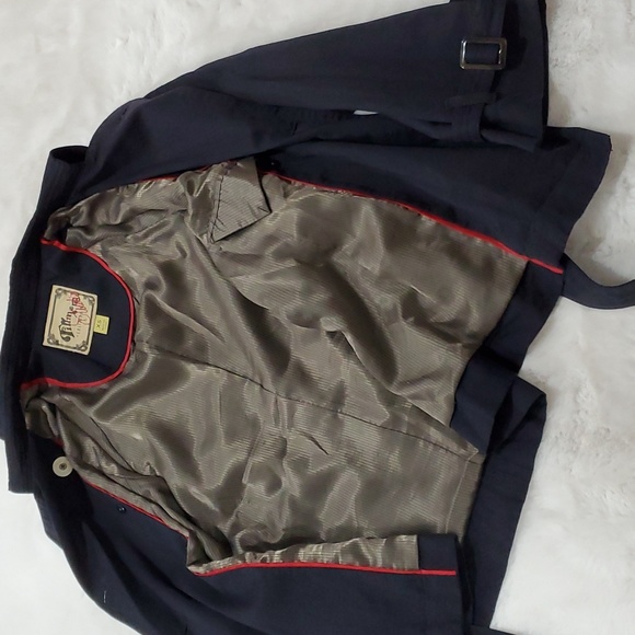 Anthropologie Millard fillmore studio navy butter soft pea coat - Picture 5 of 9